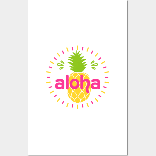 Aloha Pineapple Posters and Art